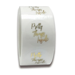 100-500pcs Thank You For Your Order Transparent Gold Label Baking Wedding Exquisite Gift Card Envelope Sealing Label Sticker (Online Order Only)