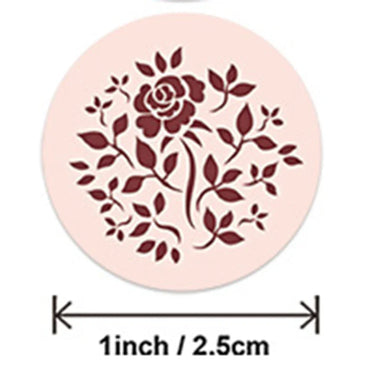 100-500pcs Envelope Seal Labels with 8 Flower Patterns Stickers Self Adhesive Sticker Labels for Party Decor,Birthday,Wedding (ONLINE ORDER ONLY)