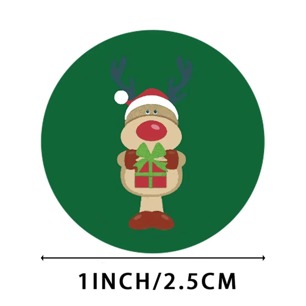 100-500pcs Christmas Sticker Cartoon Christmas Tree Santa Claus Paper Label Merry Christmas Cute Stickers Stationery Stickers (ONLINE ORDER ONLY)
