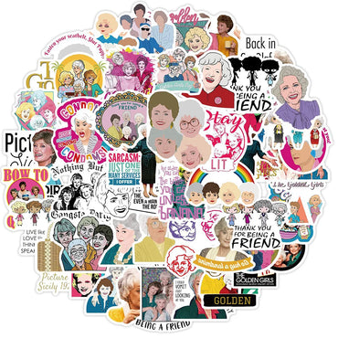 10/30/50PCS The Golden Girls TV Show Sticker Packs (ONLINE ORDER ONLY)