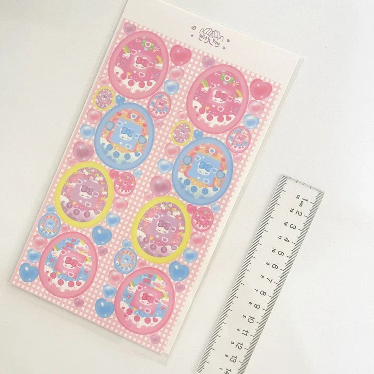 Sweetheart Rabbit Stickers Scrapbooking Decorative Sticker Hand Account DIY Diary Album Stick Label Kawaii Korean Stationery (ONLINE ORDER ONLY)