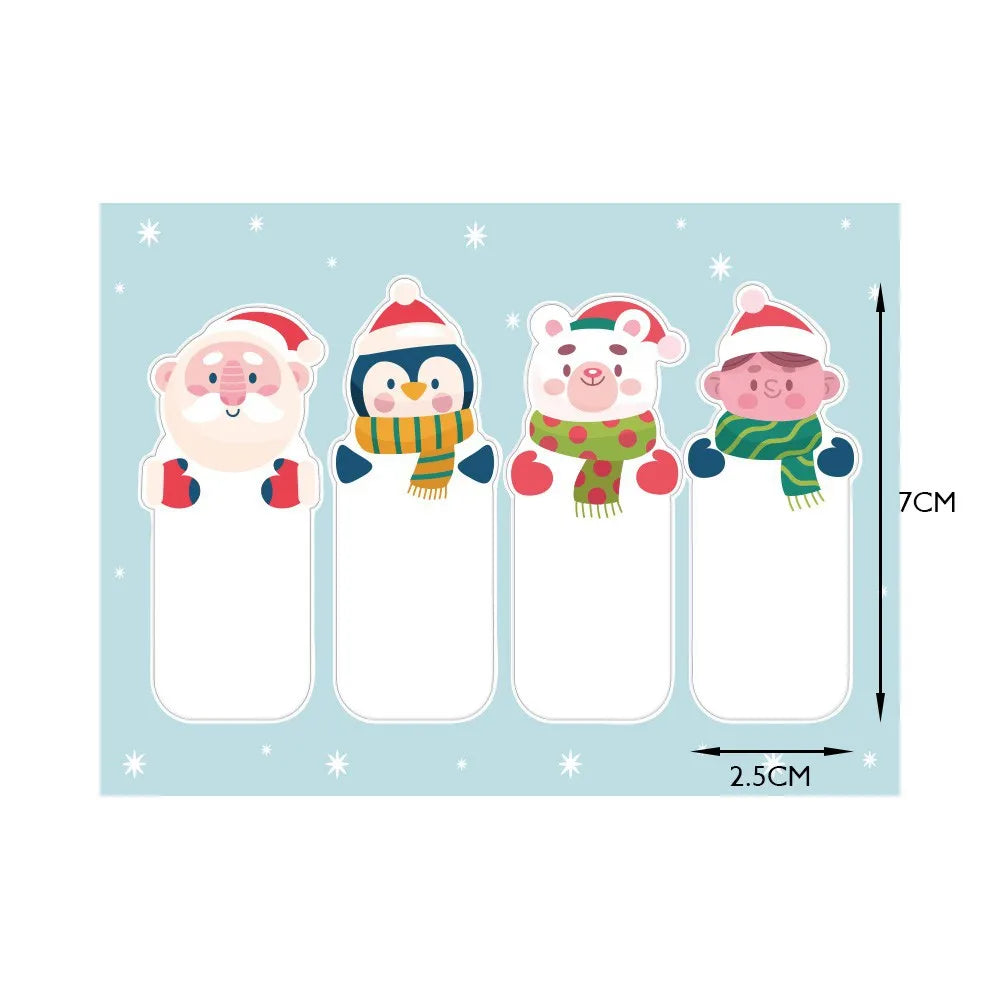 10-40Pcs 12.5x9cm Merry Christmas Stickers Fashion Cartoon Cute Labels For Gift Decorative Package Wrapping Gift Box (ONLINE ORDER ONLY)