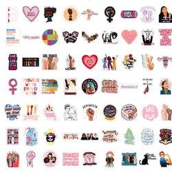 10/50/100PCS Girl Power Feminist Stickers Laptop Skateboard Phone Water Bottle Bike Waterproof Graffiti Sticker Decal Kid Toy (ONLINE ORDER ONLY)