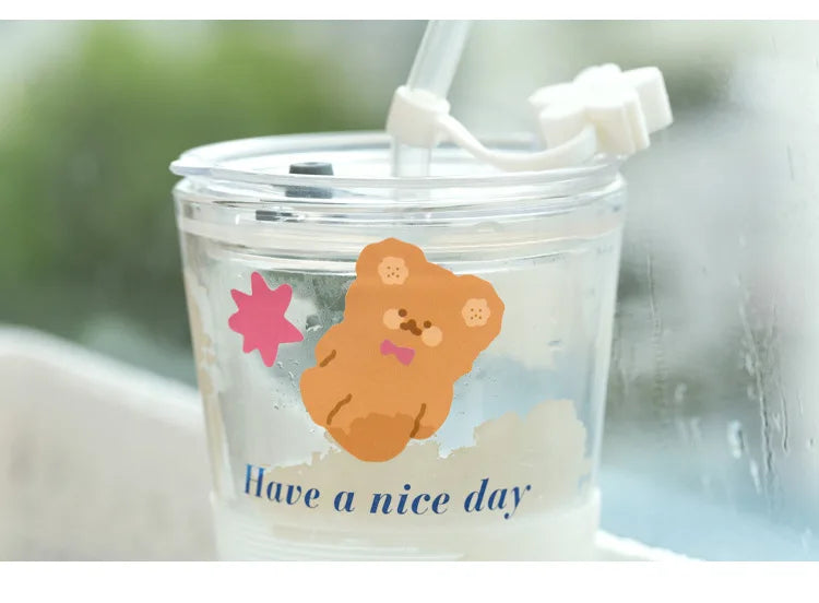 Kawaii Soft Bear Rabbit Decorative Stickers Adhesive Stickers DIY Diary Stationery Stickers Children Gift School Office Supplies (ONLINE ORDER ONLY)