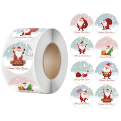 100-500Pcs Merry Christmas Stickers Christmas Theme Seal Labels Stickers For DIY Gift Baking Package Envelope Stationery Decor (ONLINE ORDER ONLY)