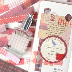 45Pcs/lot Retro Lattice wave point long stickers Scrapbooking Decorative Sticker DIY Diary Album Stick Label Kawaii Stationery (ONLINE ORDER ONLY)