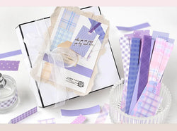 45Pcs/lot Retro Lattice wave point long stickers Scrapbooking Decorative Sticker DIY Diary Album Stick Label Kawaii Stationery (ONLINE ORDER ONLY)