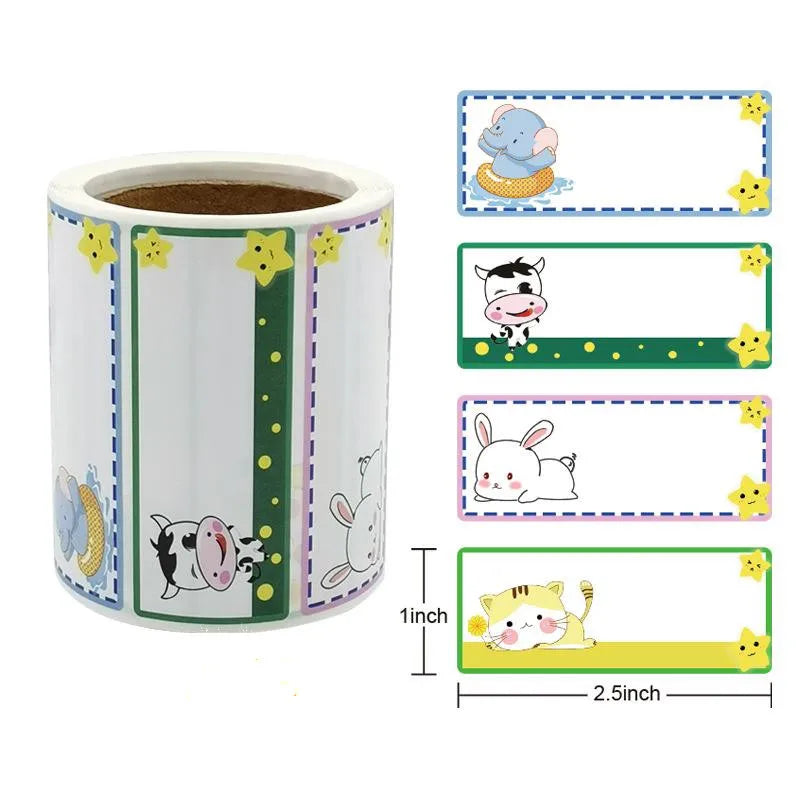 New Rolls Of Primary School Students And Children's Name Stickers Kindergarten Baby Entering Kindergarten Name Self-adhesive Sti (ONLINE ORDER ONLY)