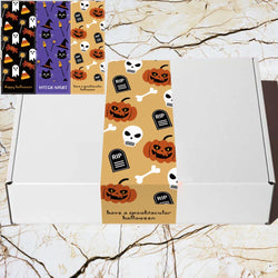 30-60pcs Halloween Pumpkin Decor Labels Adhesive Sticker For Gifts sealing Handmade Envelope DIY Stationery Stickers 3*9cm (ONLINE ORDER ONLY)