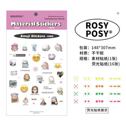 17Pcs Cute Animal Sticker ins DIY Decoration Ablum Diary Scrapbooking Journal Adhesive Sticker Stationery Art Crafts (ONLINE ORDER ONLY)