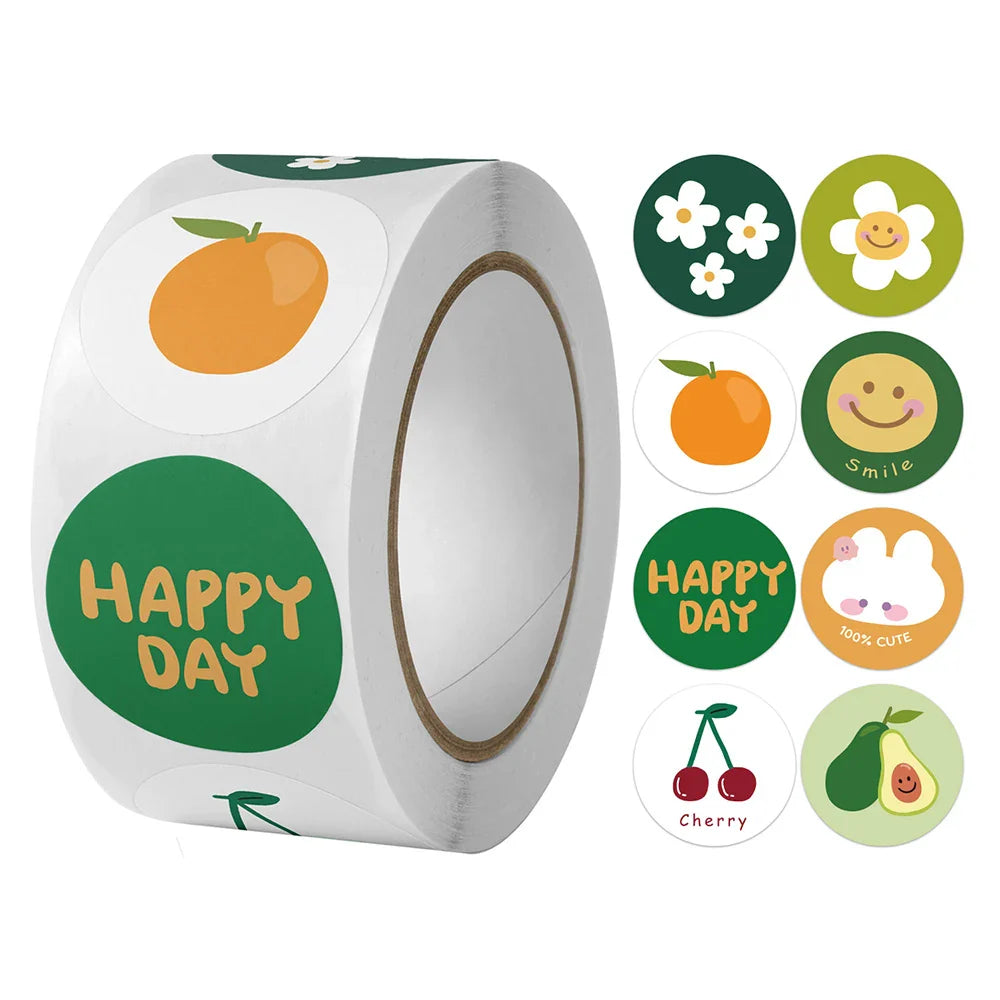 100-500PCS Cartoon Animal Children Sticker Label Thank You Cute Toy Game Sticker DIY Gift Sealing Label Decoration Supplies (Online Order Only)