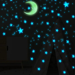 111Pcs Glow in the Dark Star Moon Wall Stickers Kids Room Decor (ONLINE ORDER ONLY)