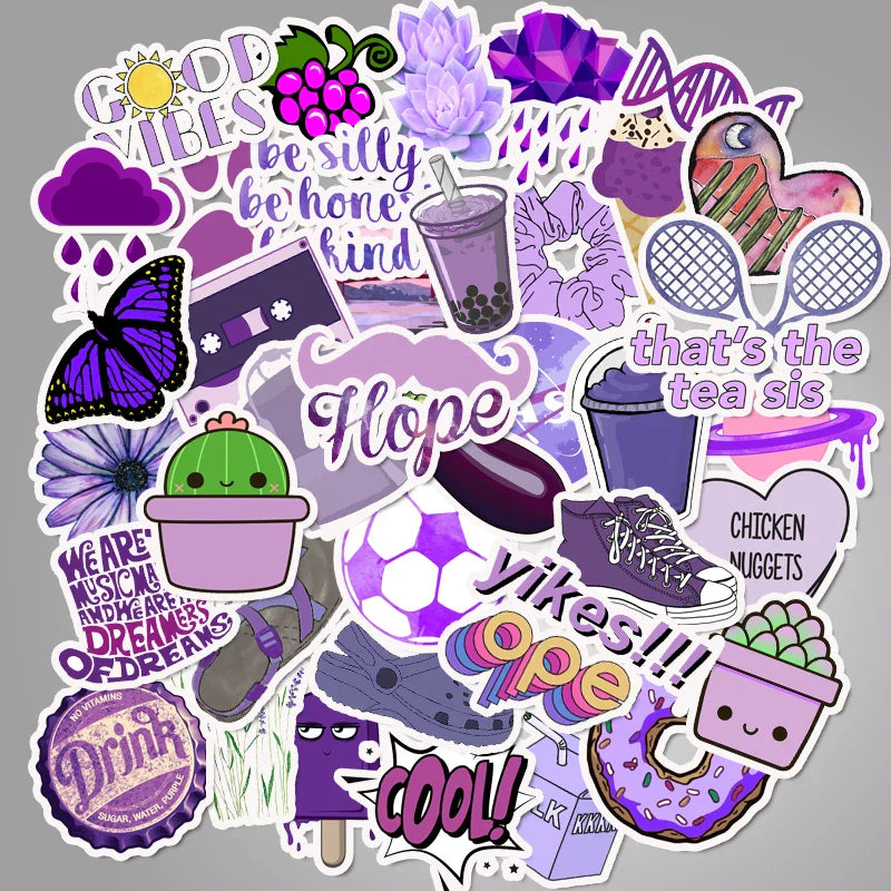 35/50/75PCS Cartoon Simple VSCO Girls Kawaii Stickers For Chidren Toy Waterproof Sticker to DIY Laptop Bicycle Helmet Car Decals (Online Order Only)