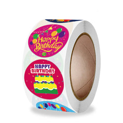 100-500pcs Happy Birthday stickers Gift packaging Sealing Label DIY Party decoration Self-adhestive Handmade Stationery Sticker (ONLINE ORDER ONLY)