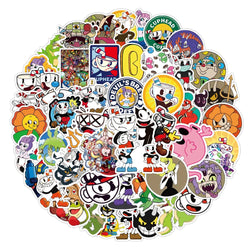 10/30/50pcs Cuphead Show Video Game Sticker Packs (ONLINE ORDER ONLY)