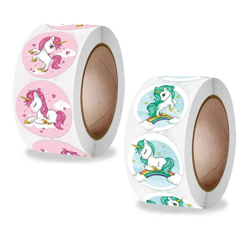 500 Stickers/roll Teacher Rewards And Encourages Children's Toys, Holiday Decoration, Animal Stickers Seal Stickers (ONLINE ORDER ONLY)