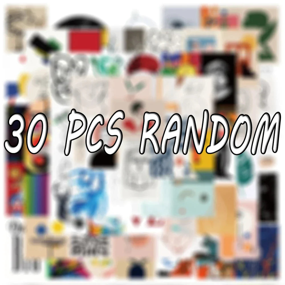 Abstract Art Stickers 10/30/65PCS for Luggage, Laptop, Kids, DIY, Graffiti Decals (Online Order Only)