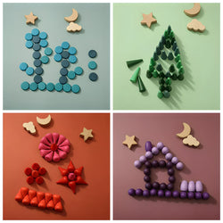 Rainbow Wooden Loose Pieces (ONLINE ORDER ONLY)