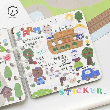 2Pcs Lovely Daily Series Stickers ins Hand Account Decoration Material Stickers Scrapbooking Stick Label Diary Album Stationery (ONLINE ORDER ONLY)