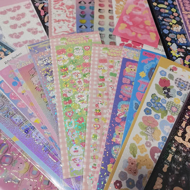 3pcs/5pcs/6pcs Full Set Series Cute Korean idol card Decorative Stickers DIY Scrapbooking Diary Album Sticker Stationery (ONLINE ORDER ONLY)