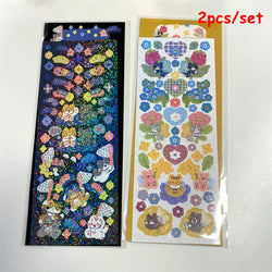 3pcs/5pcs/6pcs Full Set Series Cute Korean idol card Decorative Stickers DIY Scrapbooking Diary Album Sticker Stationery (ONLINE ORDER ONLY)