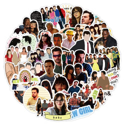 10/30/50PCS TV Show New Girl Sticker Packs (ONLINE ORDER ONLY)