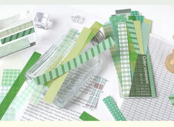 45Pcs/lot Retro Lattice wave point long stickers Scrapbooking Decorative Sticker DIY Diary Album Stick Label Kawaii Stationery (ONLINE ORDER ONLY)