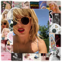 10/30/50PCS Alison Swift Taylor Stickers Folk Song Album Laptop Guitar Skateboard Phone Decals Cartoon Singer Stickers Kid Toy (ONLINE ORDER ONLY)