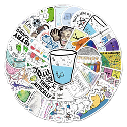 Science Lab Chemistry Stickers Pack - Funny Scientist Decals for Laptop, Phone, Skateboard, Kid Toy (Online Order Only)