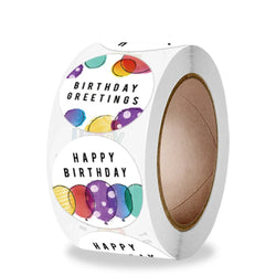 100-500pcs Happy Birthday stickers Gift packaging Sealing Label DIY Party decoration Self-adhestive Handmade Stationery Sticker (ONLINE ORDER ONLY)