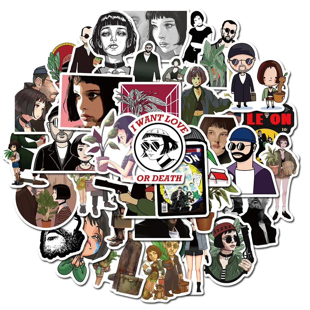 Leon Movie Stickers 10/30/50pcs Waterproof Decals for Skateboard Guitar Laptop Luggage Suitcase Kids Toys (Online Order Only)