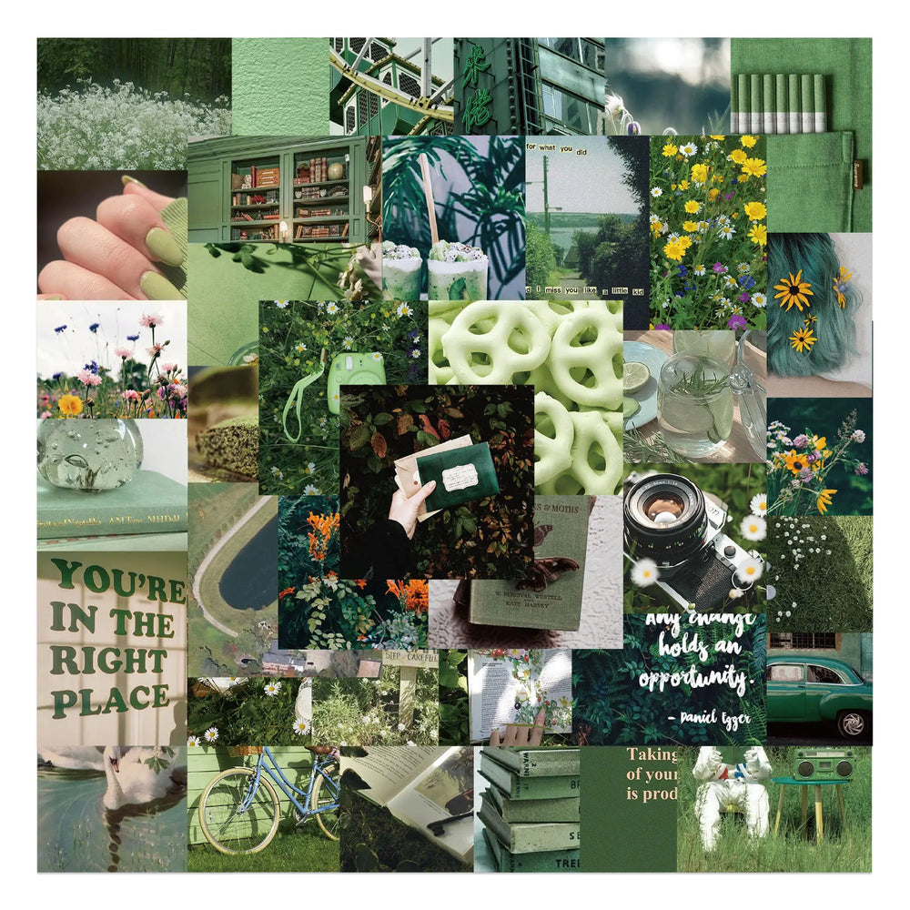 Green Nature Landscape Stickers Decals for Luggage Laptop Phone Scrapbook Wall (Online Order Only)
