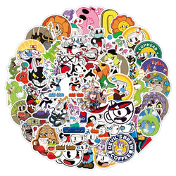 10/30/50pcs Cuphead Show Video Game Sticker Packs (ONLINE ORDER ONLY)