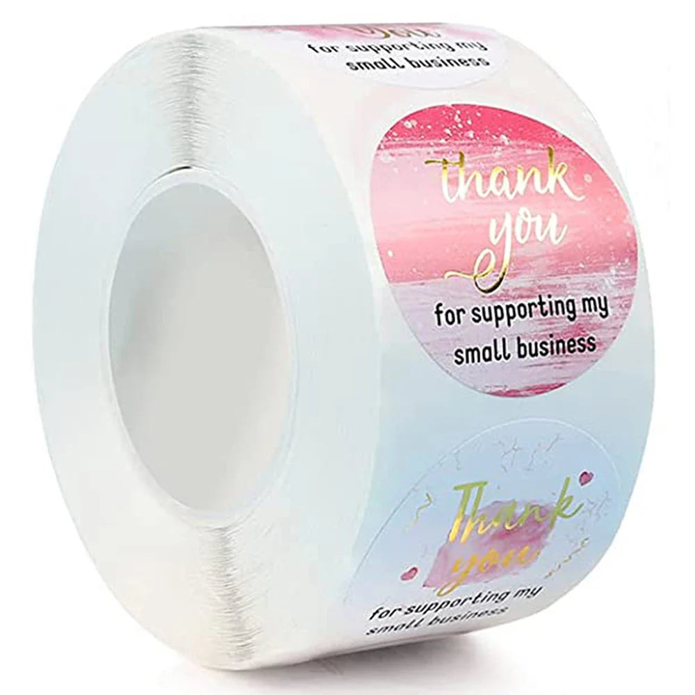 500pcs/roll Happy Mail Stickers , Cute Rainbow Thank You Sticker Labels for Small Business,Envelope Bag Packaging Seals Shipping (ONLINE ORDER ONLY)