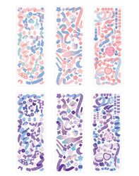 Cute Pink Purple Ribbon Stickers DIY Scrapbooking Phone Stickers Diary Album Decoration Stick Label Kawaii Stationery (Online Order Only)