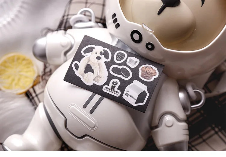 40/60Pcs/box Retro Girls House Series Sticker Hand Account DIY Album Decoration Scrapbooking Stickers Kawaii Korean Stationery (ONLINE ORDER ONLY)