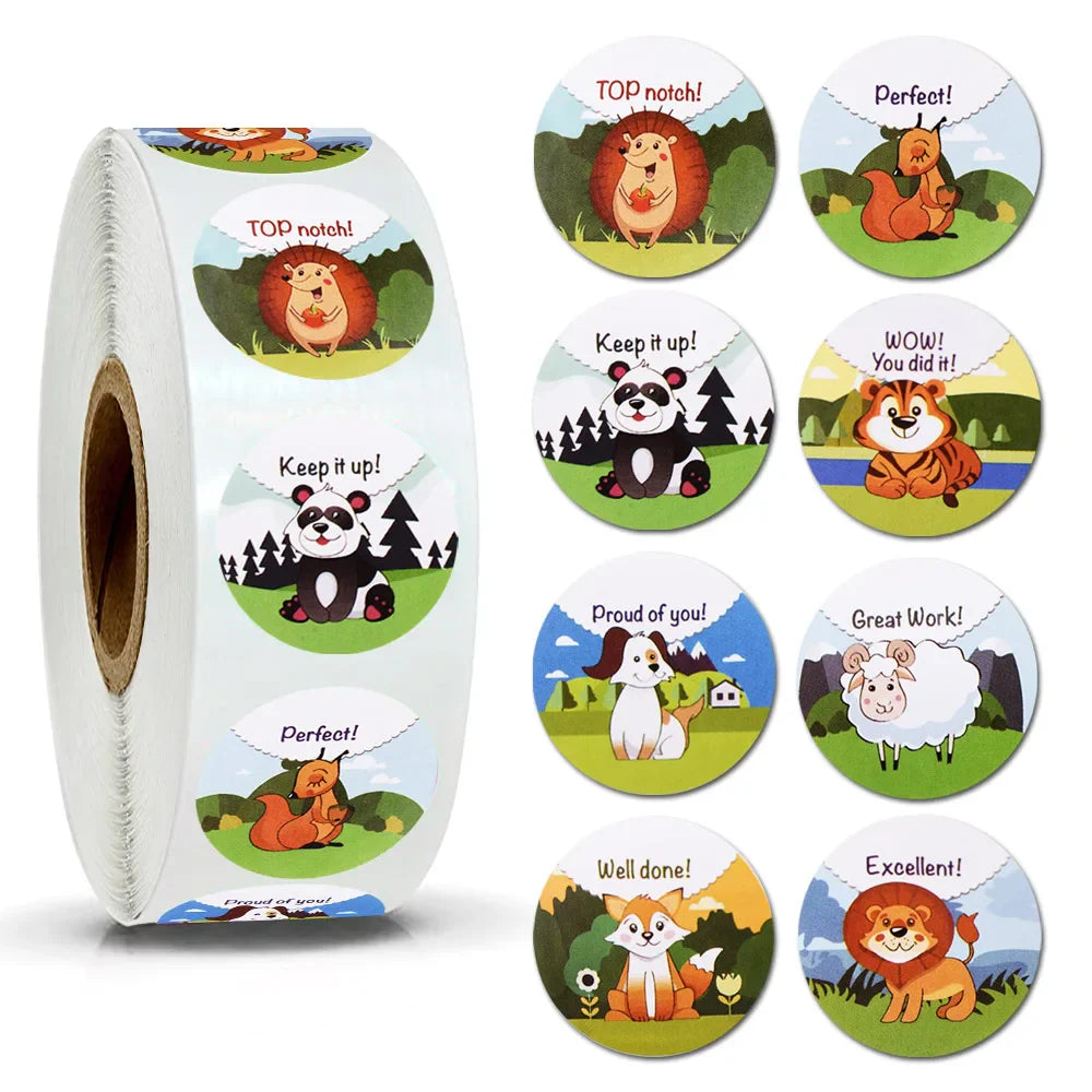 500pcs/roll Reward Stickers 'WOW! YOU DID IT' Encourage Labels Motivational Stickers (ONLINE ORDER ONLY)