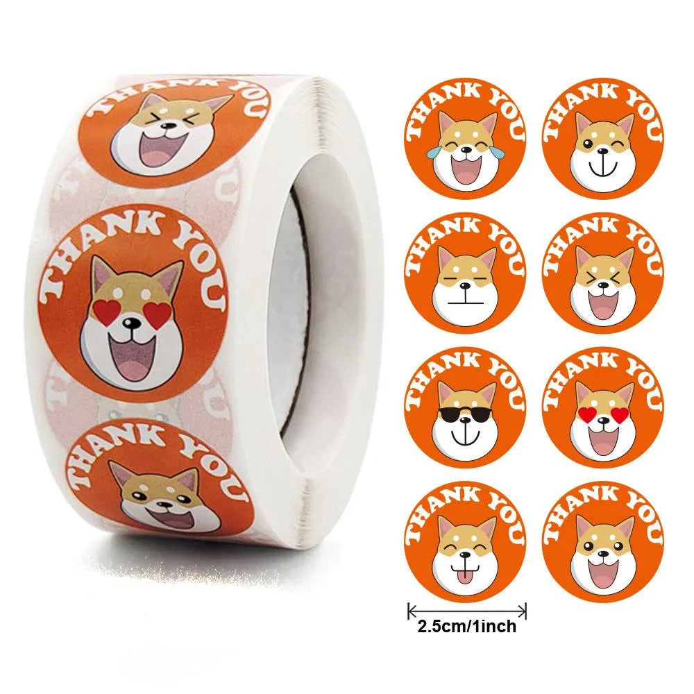 500 Pcs Reward Stickers Motivational Stickers Roll For Kids For School Reward Students Teachers Cute Animals Stickers Labels (Online Order Only)