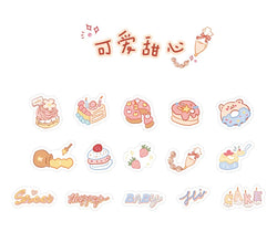 45pcs/pack Cute Flower Ribbon Decorative Stationery Stickers kawaii dog Scrapbooking DIY Diary Album Stick Lable (Online Order Only)