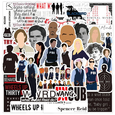 10/30/50PCS TV Show Criminal Minds Sticker Packs (ONLINE ORDER ONLY)
