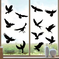 Anti-Collision Sticker Black Bird Glass Windows Stickers Static Electricity Removable Windows DIY Wall Decals Home Decoration (ONLINE ORDER ONLY)