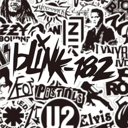 10/30/50Pcs Black and White Rock Band Stickers DIY Waterproof Skateboard Guitar Motorcycle Luggage Graffiti Cool Sticker Kid Toy (Online Order Only)
