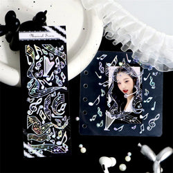 Bronzing PET Snowflake Ribbon Decoration Laser Stickers Shiny Dreamland Creative Scrapbook Handbook DIY Stationery Sticker (ONLINE ORDER ONLY)