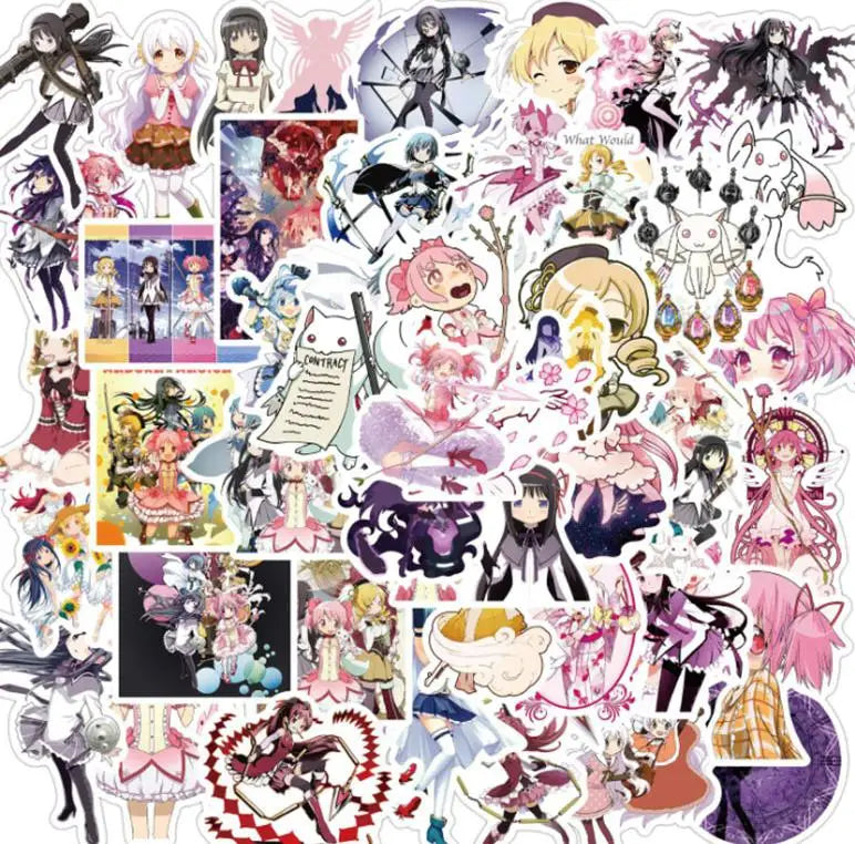 Puella Magi Madoka Magica Stickers Waterproof Skateboard Suitcase 10/30/50pcs (Online Order Only)