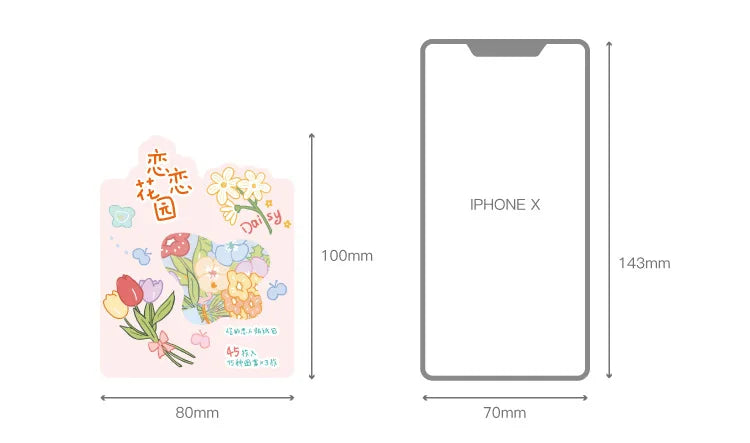 45pcs/pack Cute Flower Ribbon Decorative Stationery Stickers kawaii dog Scrapbooking DIY Diary Album Stick Lable (Online Order Only)