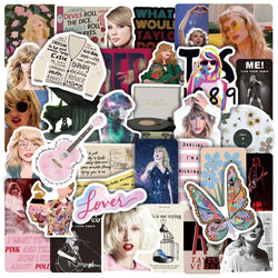 10/30/50PCS Alison Swift Taylor Stickers Folk Song Album Laptop Guitar Skateboard Phone Motorcycle Car Decals Stickers Kids Toy (ONLINE ORDER ONLY)