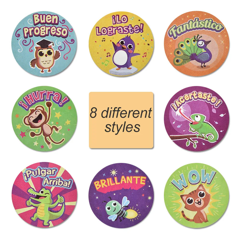 100-500pcs Animal Sticker School Teacher Student Cartoon Sticker Sealing Label Christmas Gift Scrapbook Stationery Sticker (ONLINE ORDER ONLY)