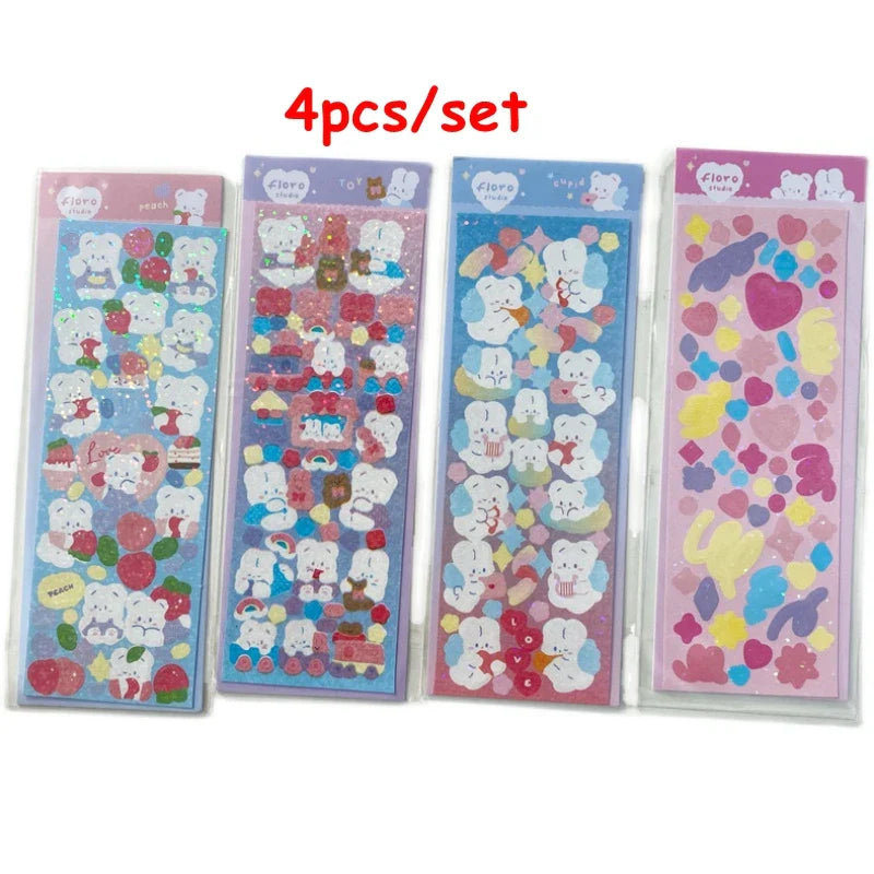 3pcs/5pcs/6pcs Full Set Series Cute Korean idol card Decorative Stickers DIY Scrapbooking Diary Album Sticker Stationery (ONLINE ORDER ONLY)