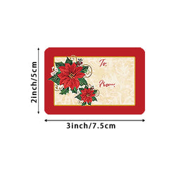 250pcs/roll 6 Designs Adhesive Christmas Gift Name Tags Present Seal Labels Christmas Decals Gift Package XMAS Sticke 2*3inch (ONLINE ORDER ONLY)