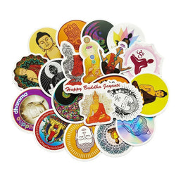 Buddhist Bodhisattva Graffiti Stickers - Laptop Stationery Blessing Set (10/30/50/100pcs) (ONLINE ORDER ONLY)